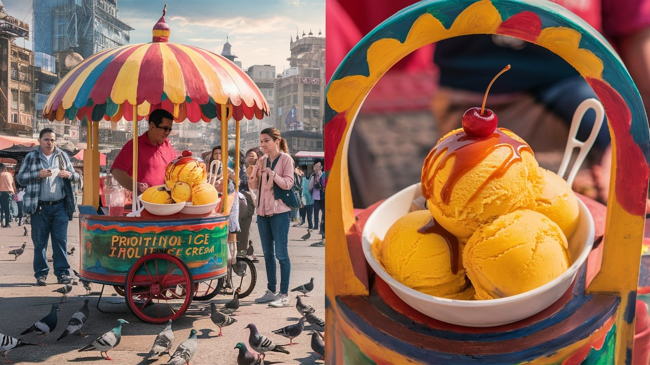 Buying Propitious Mango Ice Cream